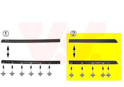 Apdailos/apsauginės juostelė, durelės VAN WEZEL 4338426