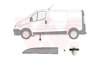 Apdailos/apsauginės juostelė, durelės VAN WEZEL 4396401