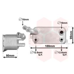 Alyvos aušintuvas, automatinė transmisija VAN WEZEL 59003170