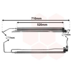 Alyvos aušintuvas, vairo sistema VAN WEZEL 58013708