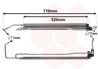 Alyvos aušintuvas, vairo sistema VAN WEZEL 58013708