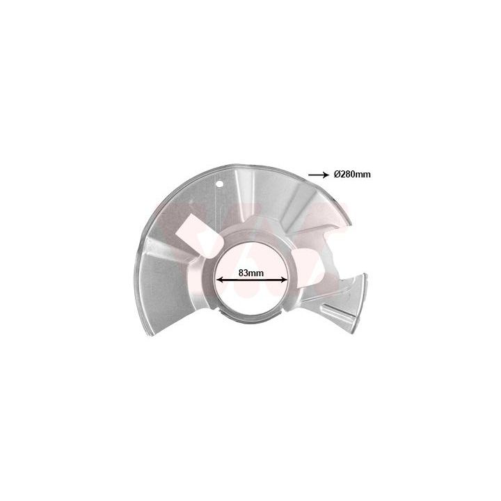 Apsauginis skydas, stabdžių diskas VAN WEZEL 2741371