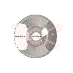 Apsauginis skydas, stabdžių diskas VAN WEZEL 2754373