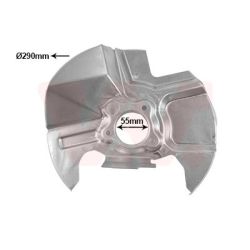 Apsauginis skydas, stabdžių diskas VAN WEZEL 2758371