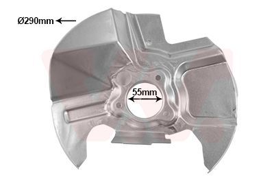 Apsauginis skydas, stabdžių diskas VAN WEZEL 2758371