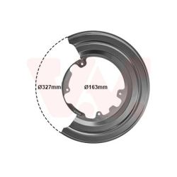 Apsauginis skydas, stabdžių diskas VAN WEZEL 2812373