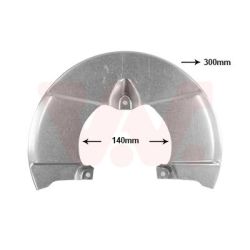 Apsauginis skydas, stabdžių diskas VAN WEZEL 2815371