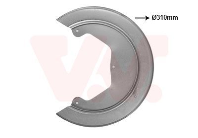 Apsauginis skydas, stabdžių diskas VAN WEZEL 2815374
