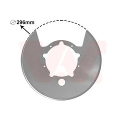 Apsauginis skydas, stabdžių diskas VAN WEZEL 2815375