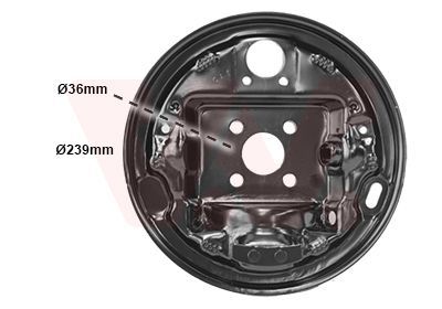 Dangtelis, stabdžių būgnas VAN WEZEL 4339374