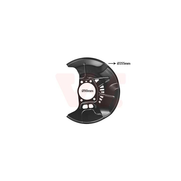 Apsauginis skydas, stabdžių diskas VAN WEZEL 5474371