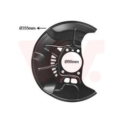 Apsauginis skydas, stabdžių diskas VAN WEZEL 5474372