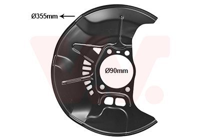 Apsauginis skydas, stabdžių diskas VAN WEZEL 5474372