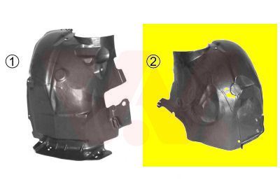 Plokščių apkalas, purvasargis VAN WEZEL 4323435