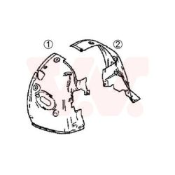 Plokščių apkalas, purvasargis VAN WEZEL 4327434