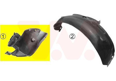 Plokščių apkalas, purvasargis VAN WEZEL 4339433