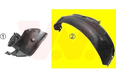 Plokščių apkalas, purvasargis VAN WEZEL 4339435