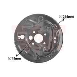 Dangtelis, stabdžių būgnas VAN WEZEL 7620374