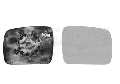 Veidrodėlio stiklas, išorinis veidrodėlis VAN WEZEL 0250838