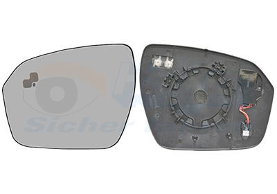 Veidrodėlio stiklas, išorinis veidrodėlis VAN WEZEL 0251835