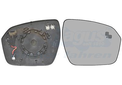 Veidrodėlio stiklas, išorinis veidrodėlis VAN WEZEL 0251836