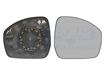 Veidrodėlio stiklas, išorinis veidrodėlis VAN WEZEL 0258838