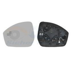 Veidrodėlio stiklas, išorinis veidrodėlis VAN WEZEL 0261835