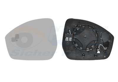 Veidrodėlio stiklas, išorinis veidrodėlis VAN WEZEL 0261835