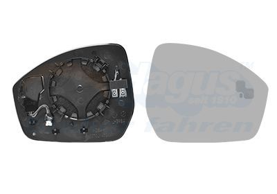 Veidrodėlio stiklas, išorinis veidrodėlis VAN WEZEL 0261836