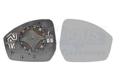 Veidrodėlio stiklas, išorinis veidrodėlis VAN WEZEL 0261838