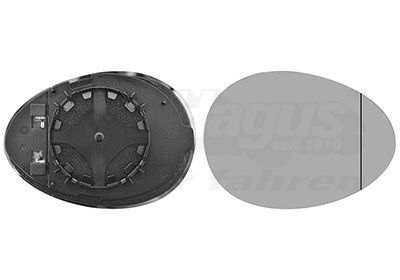 Veidrodėlio stiklas, išorinis veidrodėlis VAN WEZEL 0515838