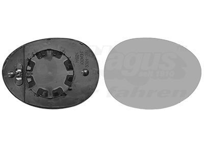 Veidrodėlio stiklas, išorinis veidrodėlis VAN WEZEL 0518838