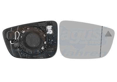 Veidrodėlio stiklas, išorinis veidrodėlis VAN WEZEL 0593836