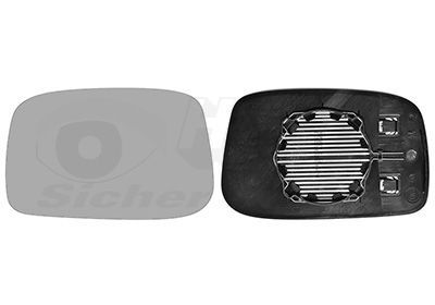 Veidrodėlio stiklas, išorinis veidrodėlis VAN WEZEL 0965837