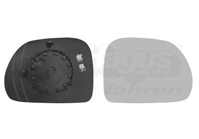 Veidrodėlio stiklas, išorinis veidrodėlis VAN WEZEL 1609838