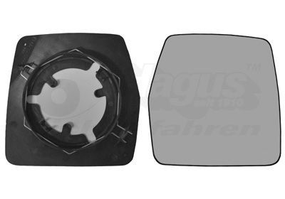 Veidrodėlio stiklas, išorinis veidrodėlis VAN WEZEL 1610832