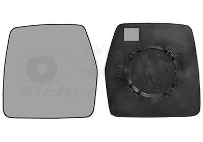 Veidrodėlio stiklas, išorinis veidrodėlis VAN WEZEL 1610833