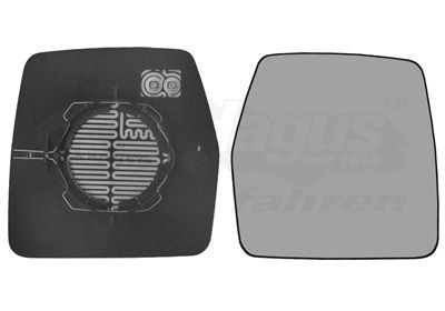 Veidrodėlio stiklas, išorinis veidrodėlis VAN WEZEL 1610838