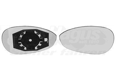 Veidrodėlio stiklas, išorinis veidrodėlis VAN WEZEL 1624831