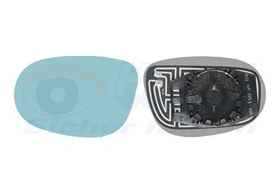 Veidrodėlio stiklas, išorinis veidrodėlis VAN WEZEL 1629838