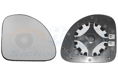 Veidrodėlio stiklas, išorinis veidrodėlis VAN WEZEL 1640838