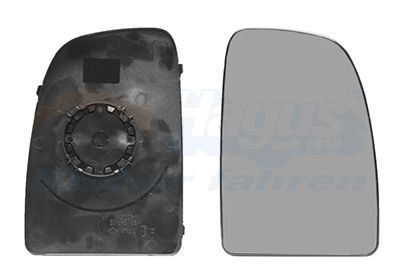 Veidrodėlio stiklas, išorinis veidrodėlis VAN WEZEL 1651834