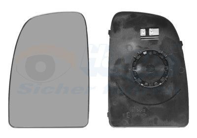 Veidrodėlio stiklas, išorinis veidrodėlis VAN WEZEL 1651837