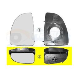 Veidrodėlio stiklas, išorinis veidrodėlis VAN WEZEL 1747834