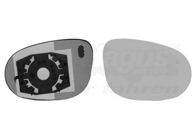 Veidrodėlio stiklas, išorinis veidrodėlis VAN WEZEL 1779832