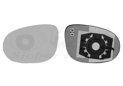 Veidrodėlio stiklas, išorinis veidrodėlis VAN WEZEL 1779837