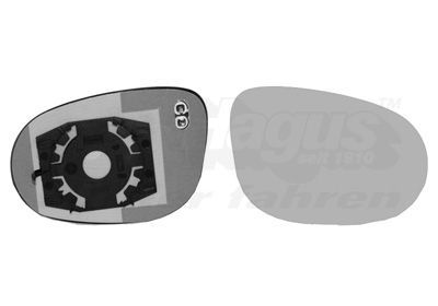 Veidrodėlio stiklas, išorinis veidrodėlis VAN WEZEL 1779838