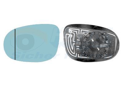 Veidrodėlio stiklas, išorinis veidrodėlis VAN WEZEL 1787837