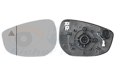 Veidrodėlio stiklas, išorinis veidrodėlis VAN WEZEL 2705835