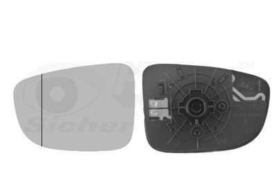 Veidrodėlio stiklas, išorinis veidrodėlis VAN WEZEL 2766835